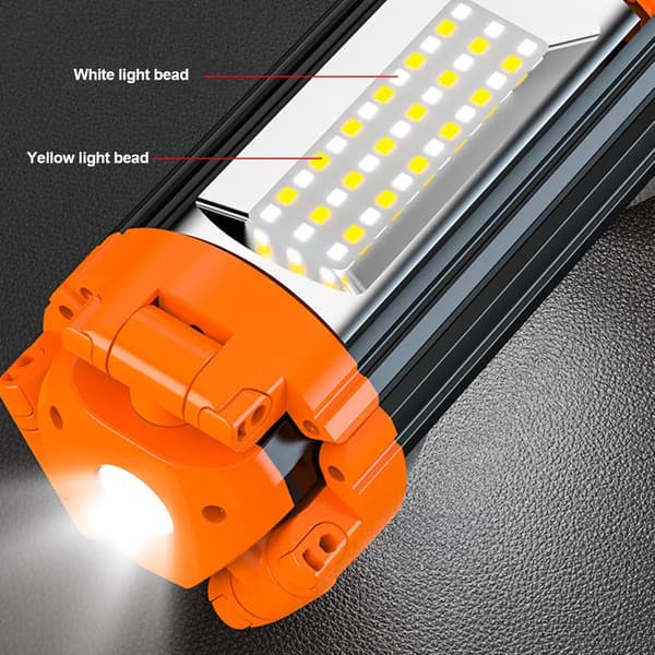 Campinglampe, Justerbart Stativ, Multi-Direktionel Belysning,9000mAh