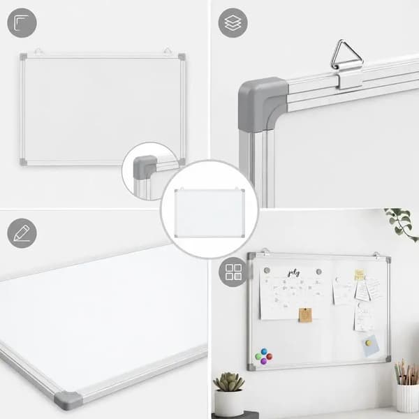 Magnetisk Whiteboard, Glat Skriveoverflade, Pladsbesparende Design,hær grøn