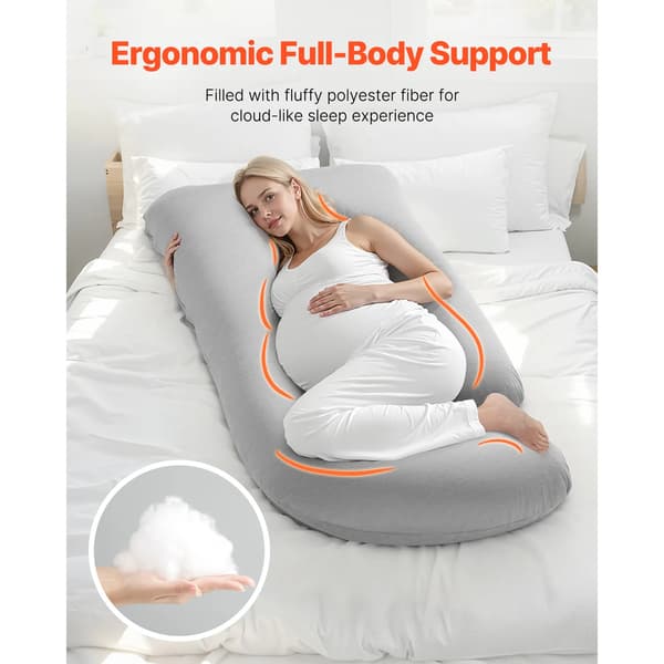 Graviditets pude, fuldkropsstøtte, ergonomisk design,G-formet