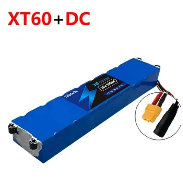 Litiumbatteri, Hög Kapacitet 100000mAh, 36V Konfiguration, XT60 DC