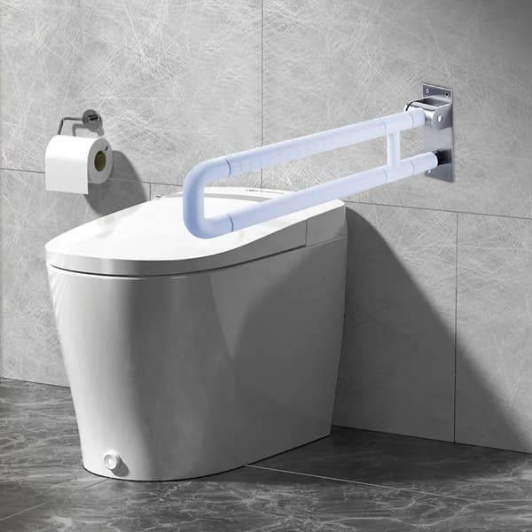 Støttehåndtag, Rustfrit Stål, Kraftig Design,HVID