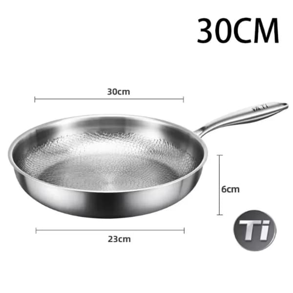 Stegepande, Titaniumlegering, Non-Stick Design,30CM