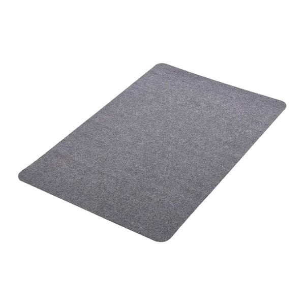 Stolsmatta, halkfri design, golvskydd, GRÅ
