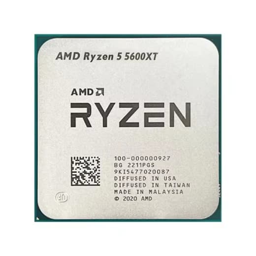 Skrivbords-CPU-processor, 6-kärnig, 4,7 GHz max boost, 3,7 GHz bas, L3-cache 32MB, AM4-sockel