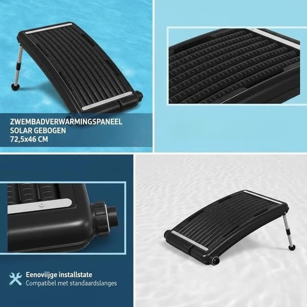 Poolvarmesystem, Soldrevet, Effektiv Strømning,sort