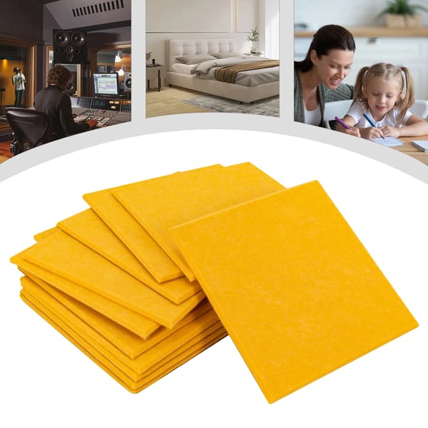 Lydabsorberende Vægpanel, Moderne Design, Nem Installation,Appelsin 12PCS
