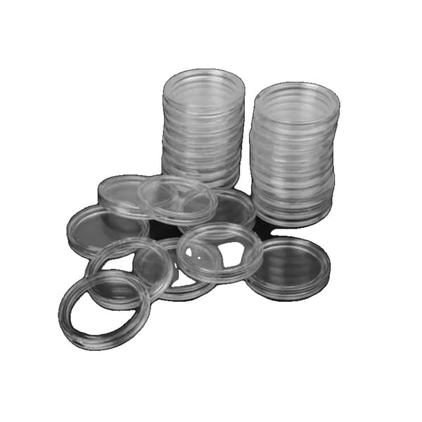 Myntkapslar, Transparent Design, 100 Stycken,38mm
