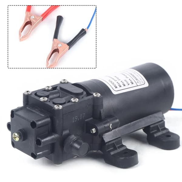 Vandpumpe, Membrandesign, Højtryksydelse,sort, 12V, EU