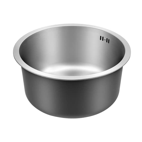 Køkkenvask, Rustfrit Stål 304, 41 cm Diameter, 18,99 cm Dyb, Undermount Installation, Rund Form