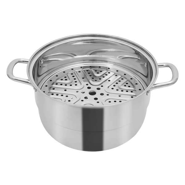 Dampkoger, 5-lags design, 9L kapacitet,Lys Grå