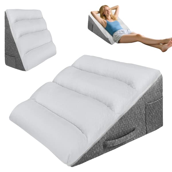 Kilkudde, Minnesskum Fyllning, Polyester/Bomull Material, Triangulär Form, 100 TC Trådtäthet, Stöder Reflux