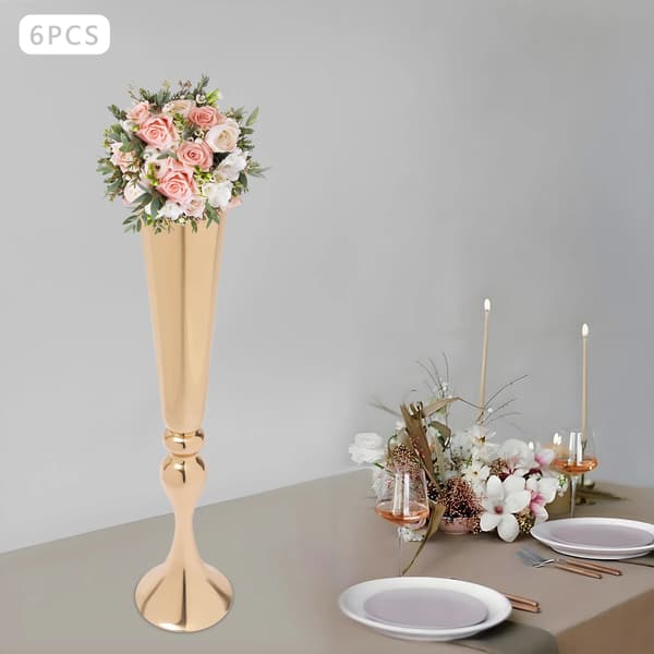 Vase, Elegant Design, Holdbart Materiale,Rosen Guld