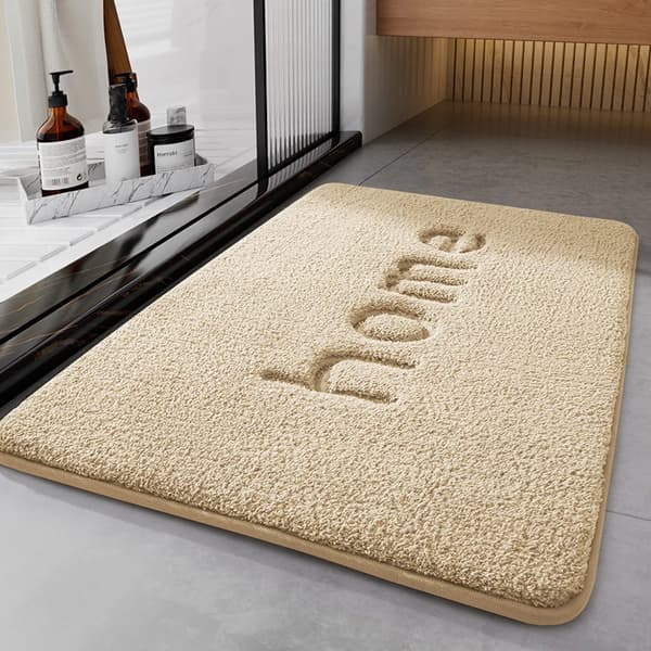 Fodmåtte, Skridsikker Design, Absorberende Polyester Materiale,Abrikos, 60x90cm-a