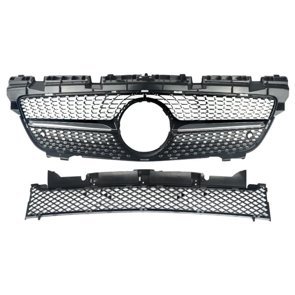Gitter, Diamantdesign, Nem Installation,Krom sort