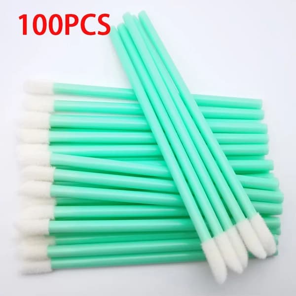 Makeupbørste, 100 Stykker, Svampemateriale,A0026-100PCS grøn