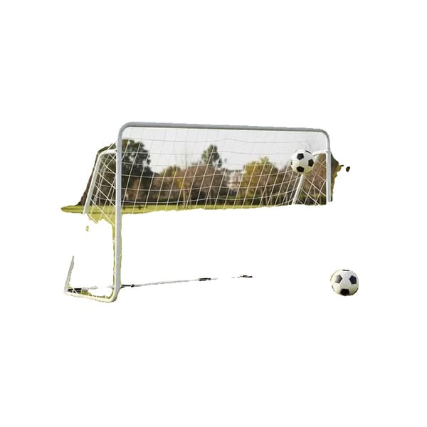 Fotbollsmål, Stålram, Utomhusbruk,VIT