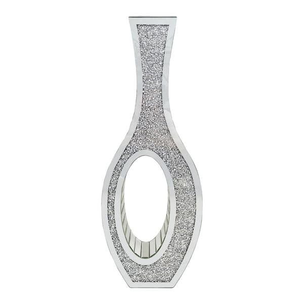 Gulvvase, Moderne Design, Dekorative Knuste Diamanter,Sølv