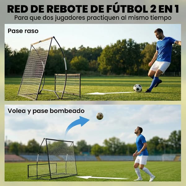 Rebound Net, Bærbart Træningsværktøj, Justerbart Design,sort