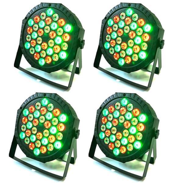 Scene Belysning, RGB Farveeffekter, DMX Kontrol,EU Stik-a, 4 PCS B