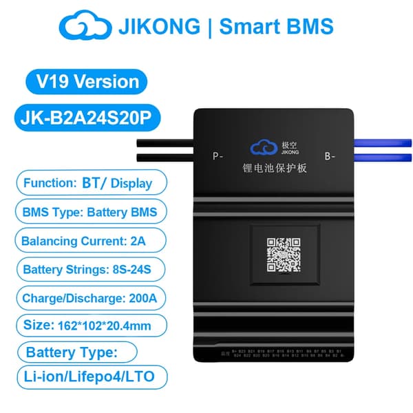 Smart Batteristyringssystem, Aktiv Balancering, Bluetooth-forbindelse,B2A24S20P