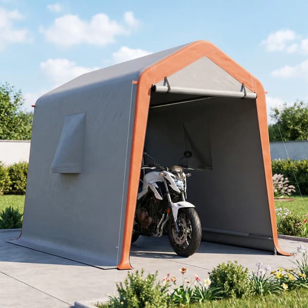 Bärbart garage, väderbeständig design, enkel montering, GRÅ