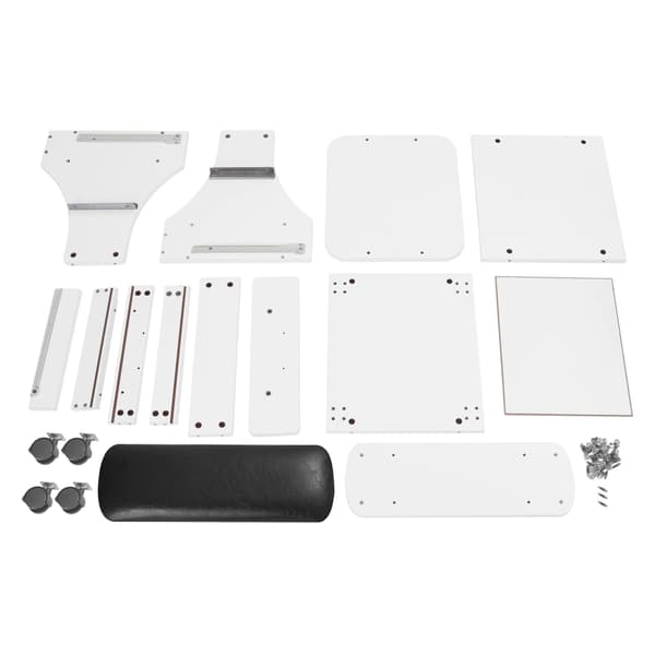 Salonvogn, 3-lags opbevaring, mobil design,sort