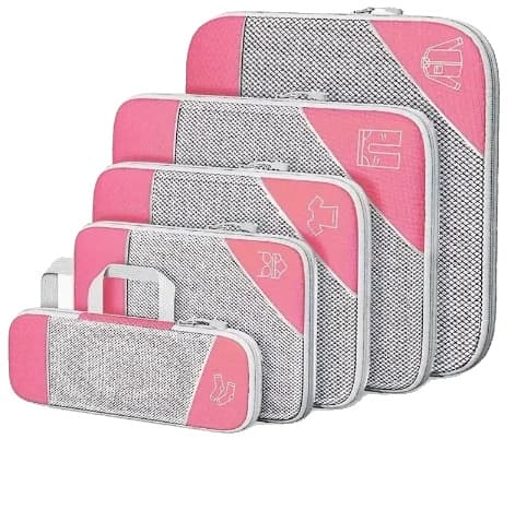 Resepackningskubor, Lättviktsdesign, Platsbesparande kompression,5PCS Röd