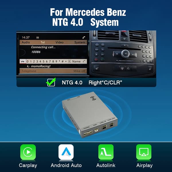 CarPlay og Android Auto Dekoder, Trådløs Forbindelse, Nem Installation,For NTG4.0