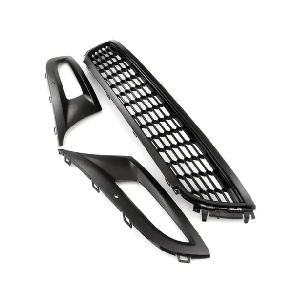 Framstötfångargrill, ABS-material, Sportig design,3Pcs set