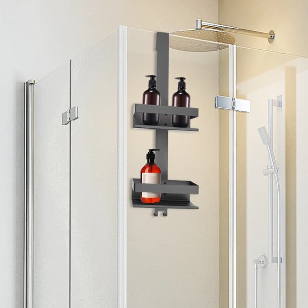 Brusehylde, 2-lags design, holdbart rustfrit stål,sort