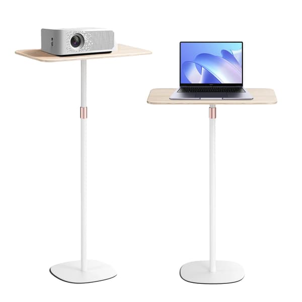 Stående Skrivebord, Højdejusterbart, Bærbart Design,Dyb Lilla