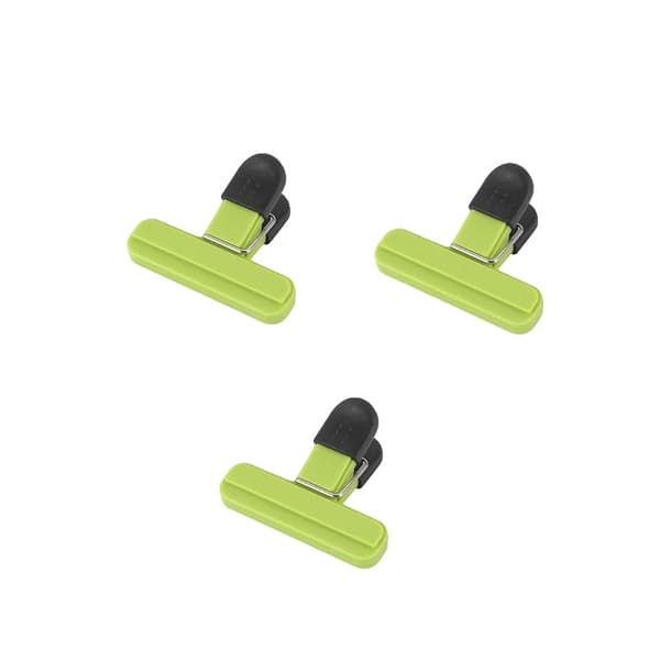 Påseklämmor, Miljövänliga, Stark Förseglingsförmåga,S - 3Pcs Grön