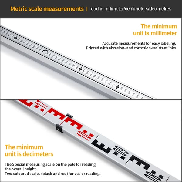 Nivåregel, 3m Aluminiumlegering, Hög Precision,3M