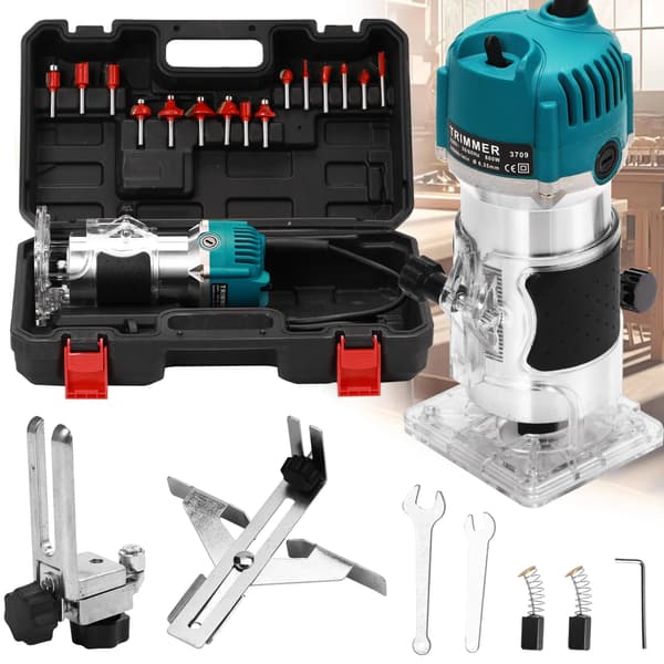 Träfräs, kraftfull 800W motor, högprecisionsskärning,Typ A