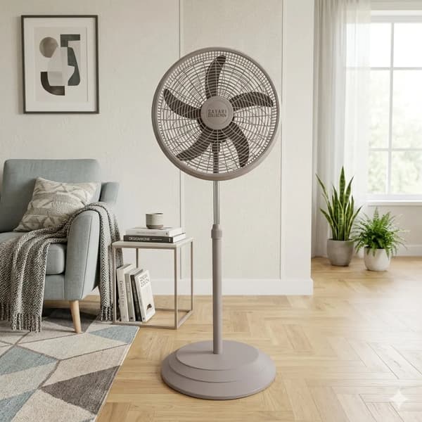 Ventilator, 3-i-1 Alsidighed, Justerbar Højde,GRÅ