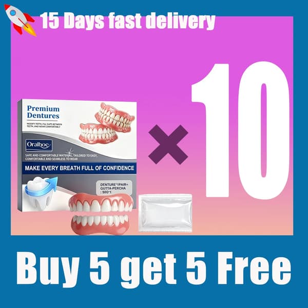 Tandprotesforstærker, Nem Anvendelse, Naturlig Pasform,10 BOX