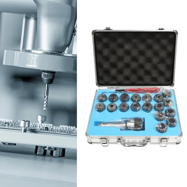Collet Sæt, MT3 Morse Konus, 18 Stykker Kit,Sølv