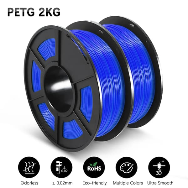 3D-printer filament, PETG-material, høj styrke,PETG 2 Blå