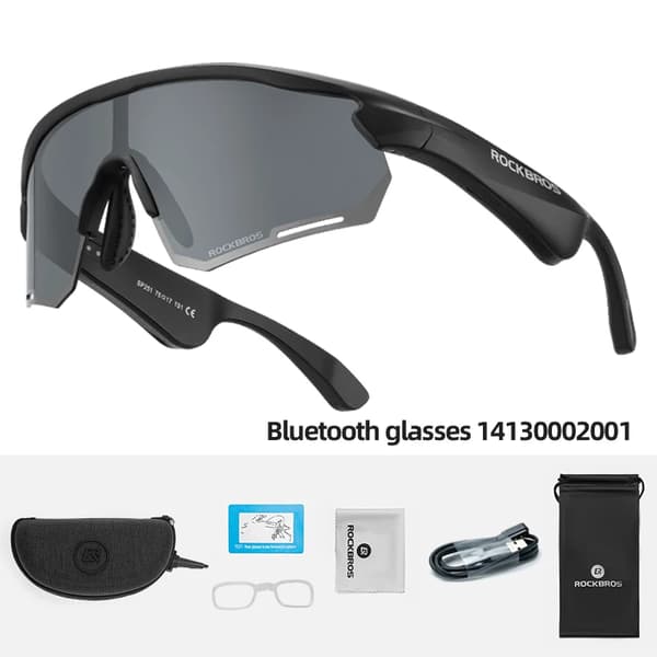 Cykelglasögon, Bluetooth V5.2, Polariserade linser,SP2511 Polariserad