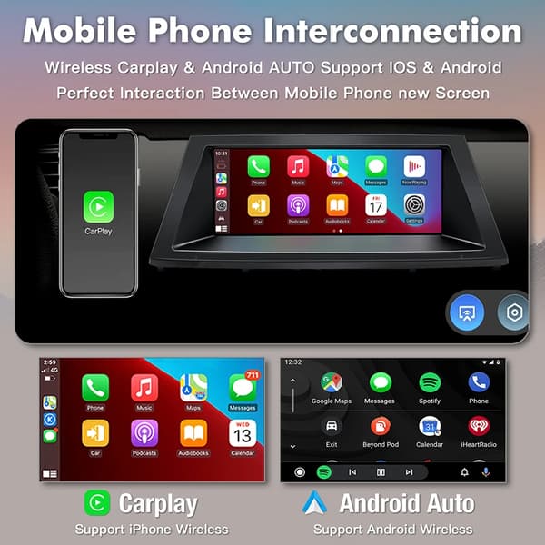 Carplay, multimediefunktioner, smartphonekompatibilitet, kompatibel med BMW X5 E70 X6 E71 E72 CCC,E70 linux CIC