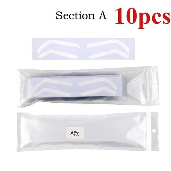 Øjenbrynsskabeloner, Engangsdesign, Nem Anvendelse,A 10Pcs