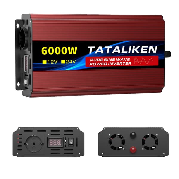 Strømomformer, Effektiv Strømkonvertering, Stille Køleventilator,12V6000W 220V50HZEU