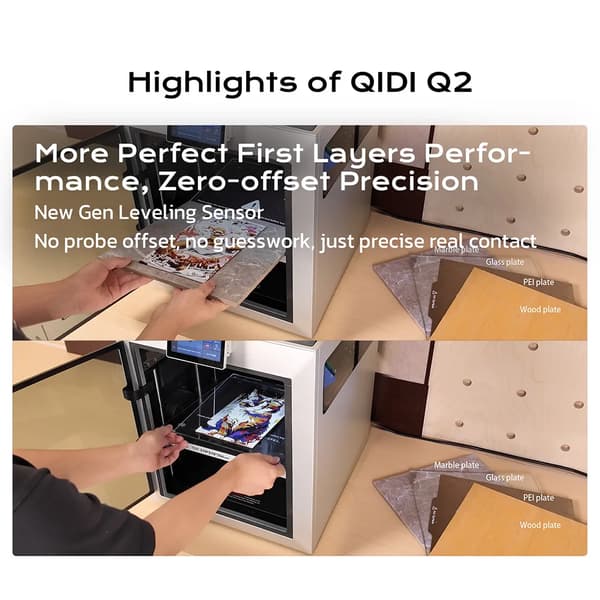 3D-printer, højhastighedsydelse, alsidig materialekompatibilitet,QIDI TECH Q2