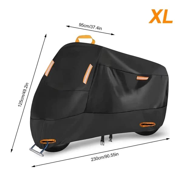 Motorcykelöverdrag, Vattentät Skydd, Universell Passform,XL