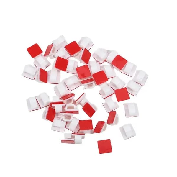 Kabelorganisator Klips, 50 Pakke, Stærk Klæbende,50Pcs