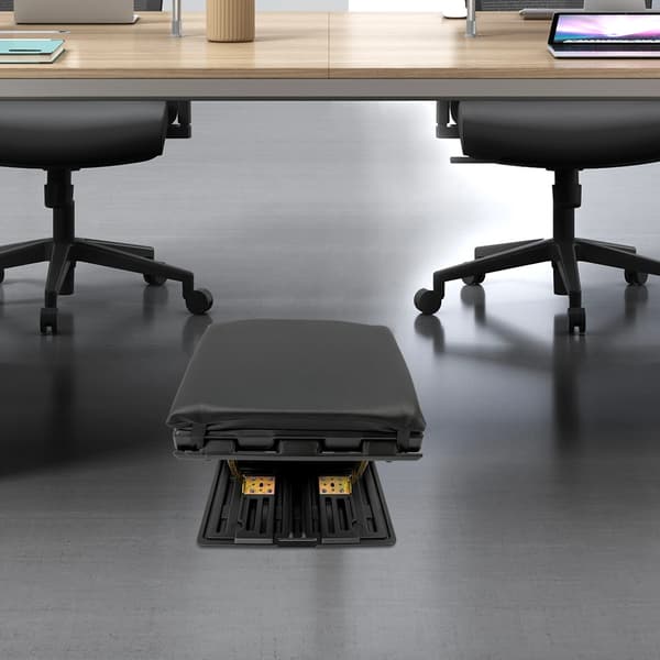 Fodstøtte, Ergonomisk Design, Justerbare Højdeindstillinger,sort