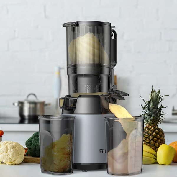Juicer, Stor Indføringsrør, Høj Udvinding,Lys Grå, EU