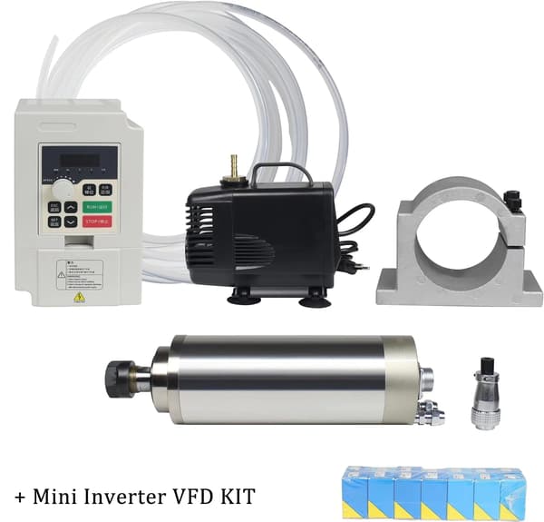 Spindelmotor, Vattenkyld, 24000rpm Hög Precision, Kit 3