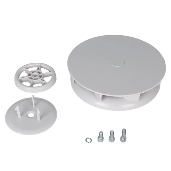 Roof vent, low profile, high airflow capacity, WHITE