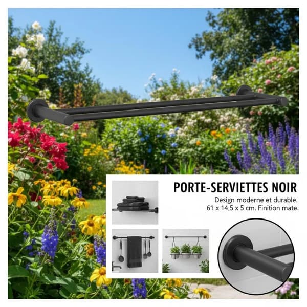 Håndklædeholder, Rustfrit Stål, Elegant Design,hær grøn